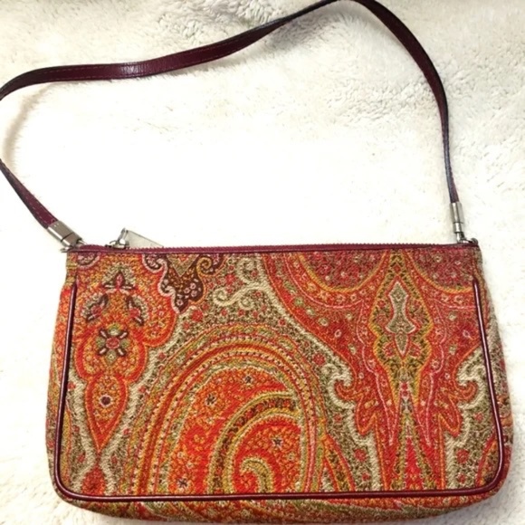 ETRO Paisley Jacquard  Pochette  Bag – Iconic Italian Luxury - Picture 1 of 10